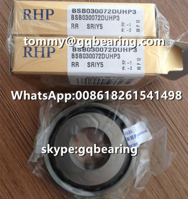 陶磁器材料の球RHP BSB030072DUHP3の極度の精密紡錘のボール ベアリングの角の接触のボール ベアリング