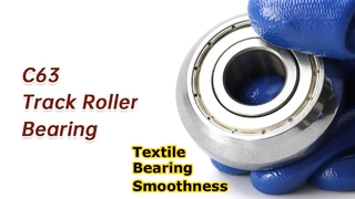 C63 トラックローラーベアリング (17x50x17.5mm): 繊維機械リニアガイドコンポーネント
