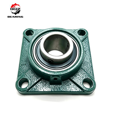 買う LEF206 2F Square 4-Bolt Flange Bearing Unit, Double 2F Flinger-Rubber Anti-Mud Seals オンライン製造