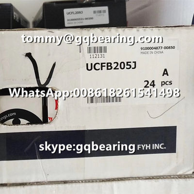 購入 鋳鉄材料 FYH UCFB205J 3ボルト フレンズ式枕ブロックボールベアリング UCFB205 オンライン製造