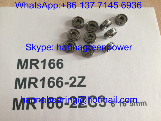 MR166ZZ/MR166-2ZC3/MR166Zの金属の盾、6*16*5mmが付いている深い溝の玉軸受