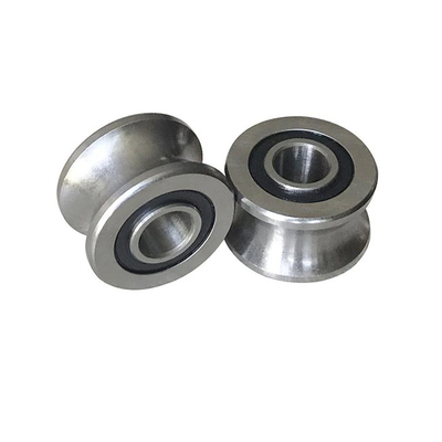 U グルーブ SG25-2RS 繊維機械用 8x30x14mm の線形ガイドローラーベアリング SG25