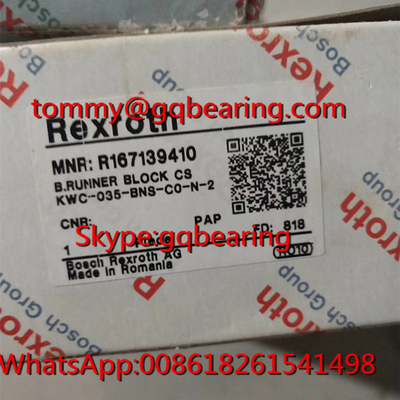 炭素鋼の物質的なRexroth R167139410の広いランナーのブロックのBosch R167139410線形軸受け